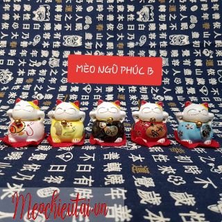 SET 5 MÈO MAY MẮN THẢM ĐỎ 4CM