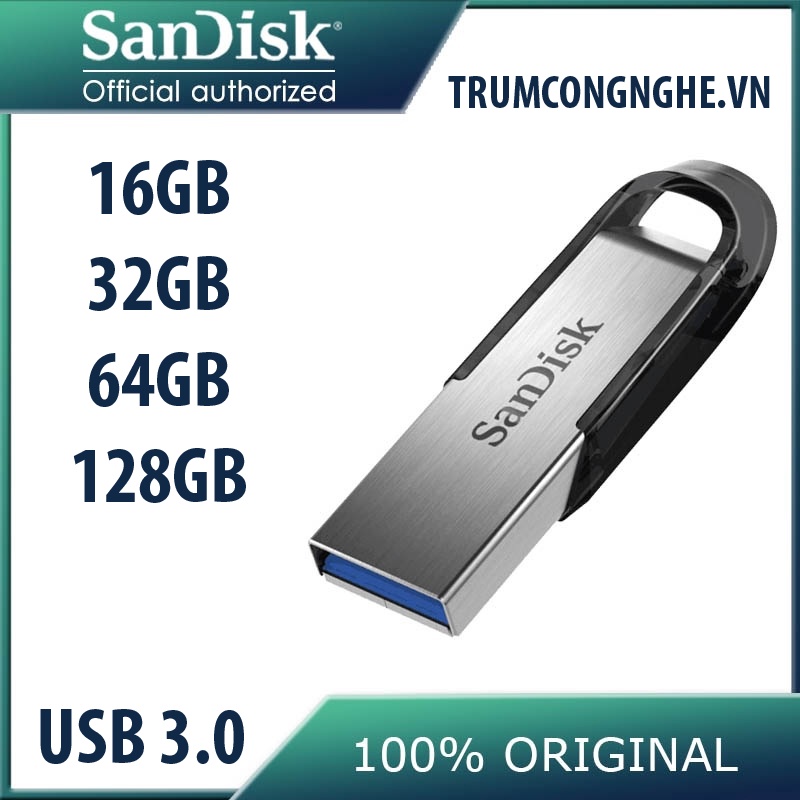 [Chính Hãng] USB 3.0 Sandisk Ultra Flair CZ73 128GB -&gt; 16GB Tốc độ nhanh