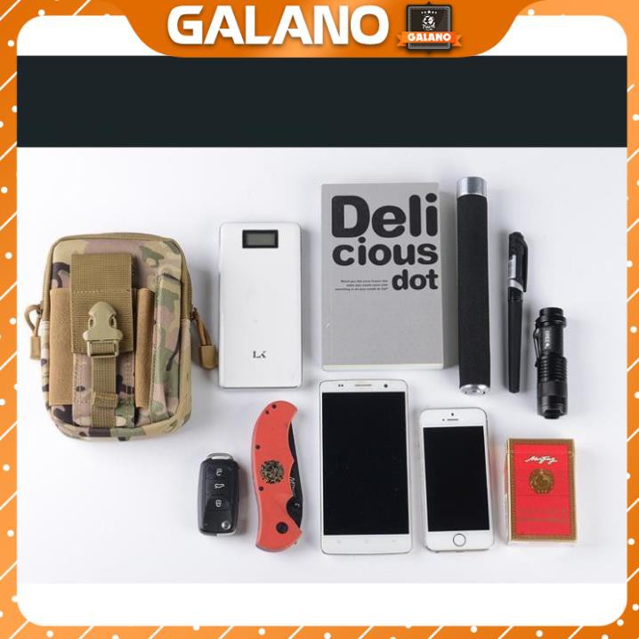 [Tặng móc điện thoại] Túi Nam Du Lịch GALANO EDC Đeo Hông Chống Nước Đi Xe Máy, Chạy Bộ Nhiều Ngăn Đa Năng FB-001029-IR