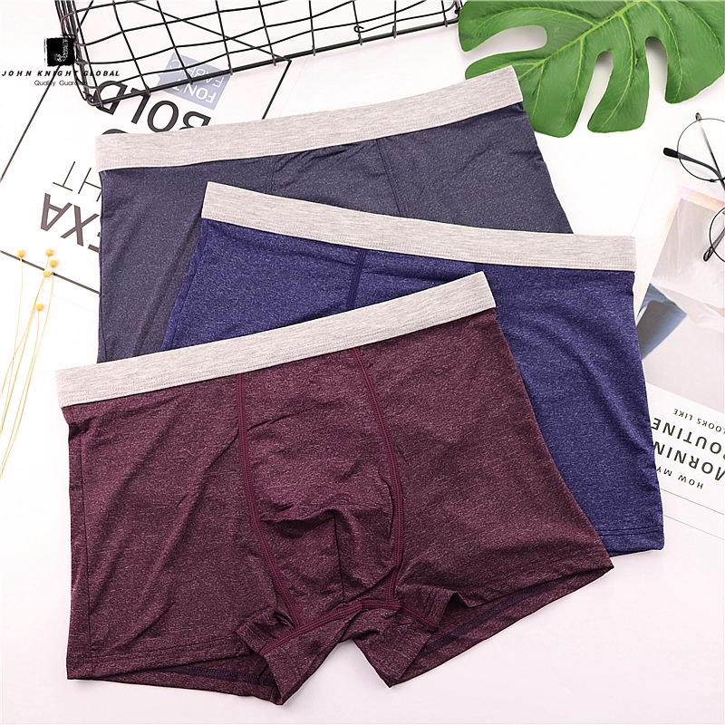 JKG Quần Lót Boxer Cotton Thoáng Khí Cho Nam Giới