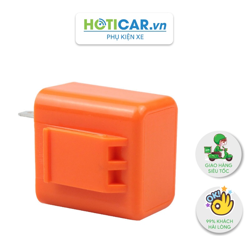 Cục chớp xi nhan điện tử loại có điều chỉnh tốc độ chớp CF12-1 dùng để thay xi nhan LED cho xe máy
