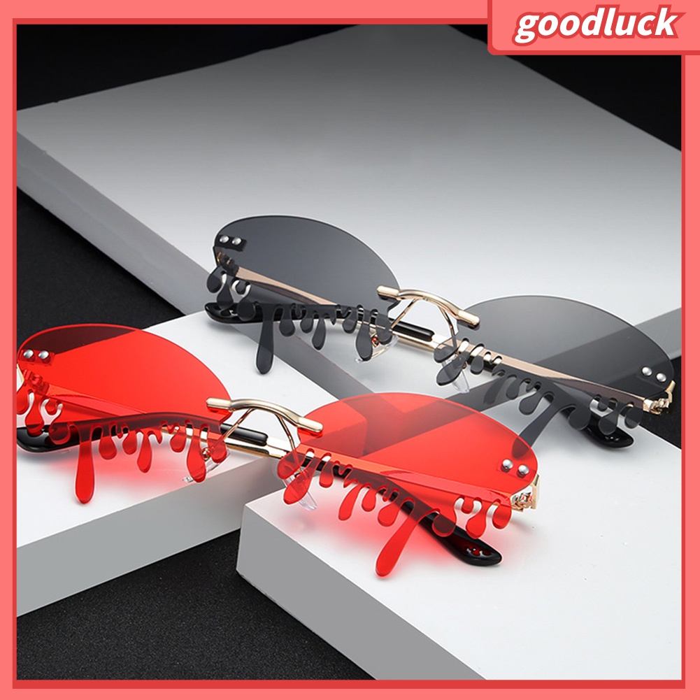 Kính Mát Hình Giọt Nước Không Gọng Chống Tia UV Thời Trang Unisex