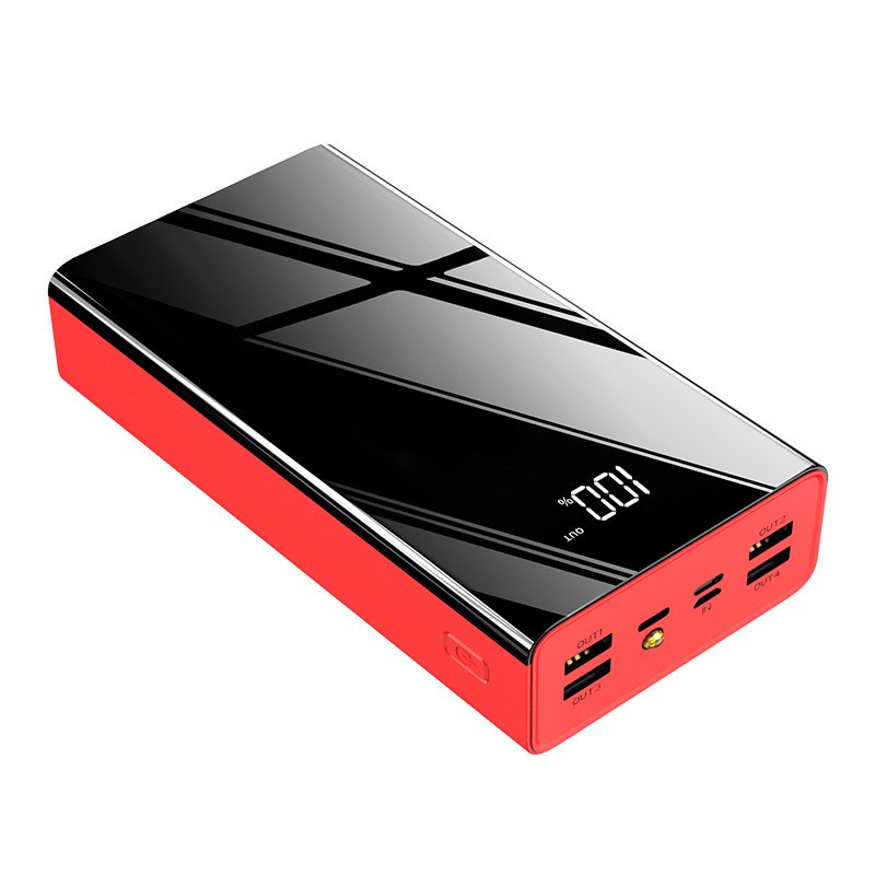 Sạc dự phòng Powerbank 100000mAh Dung lượng lớn Màn hình kỹ thuật số thông minh Đèn LED 3 đầu vào 4 đầu ra Ngân hàng điện di động