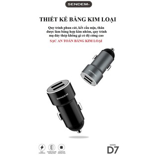 Tẩu sạc ô tô SENDEM D7 k