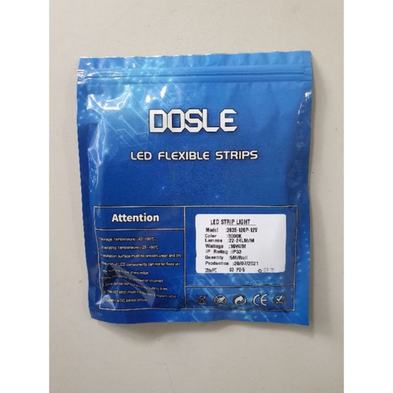 Cuộn led dây dán 12V 2835*120led/ mét có keo hai mặt(hàng cao cấp)