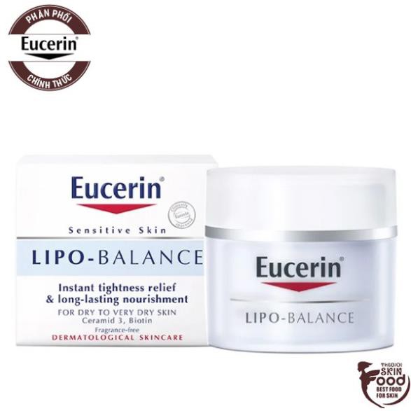 Kem Dưỡng Ẩm Chuyên Sâu Dành Cho Da Khô Và Nhạy Cảm Eucerin Sensitive Skin Lipo-Balance 50ml