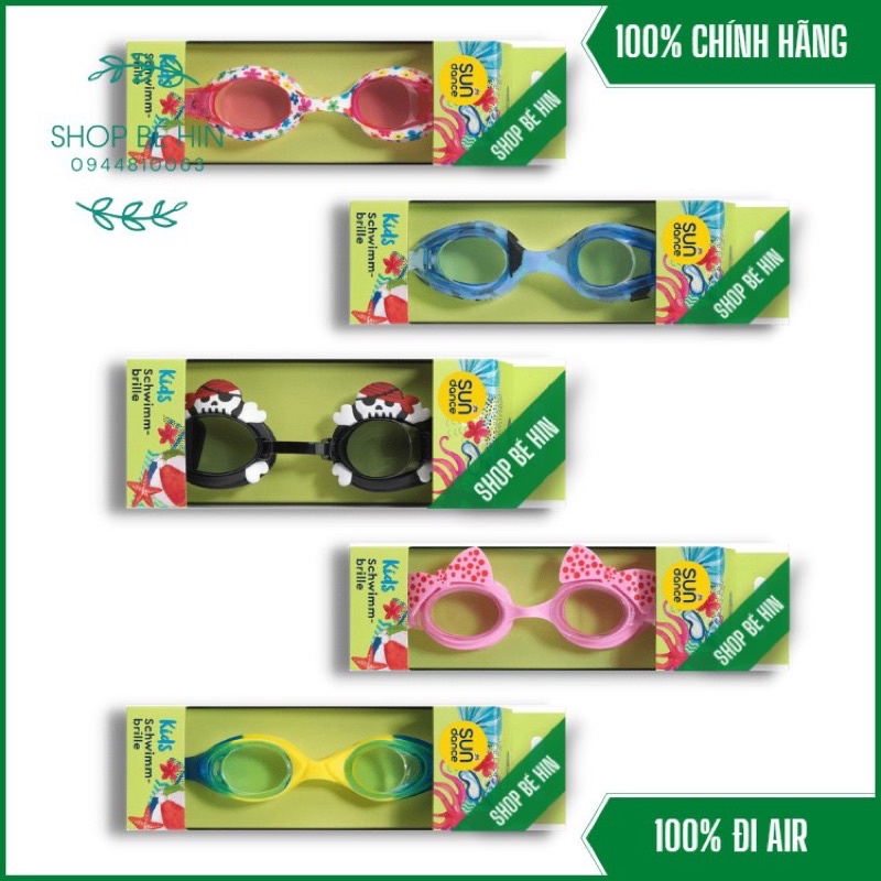(Đủ bill) Kính bơi trẻ em Sundance hàng Đức chính hãng