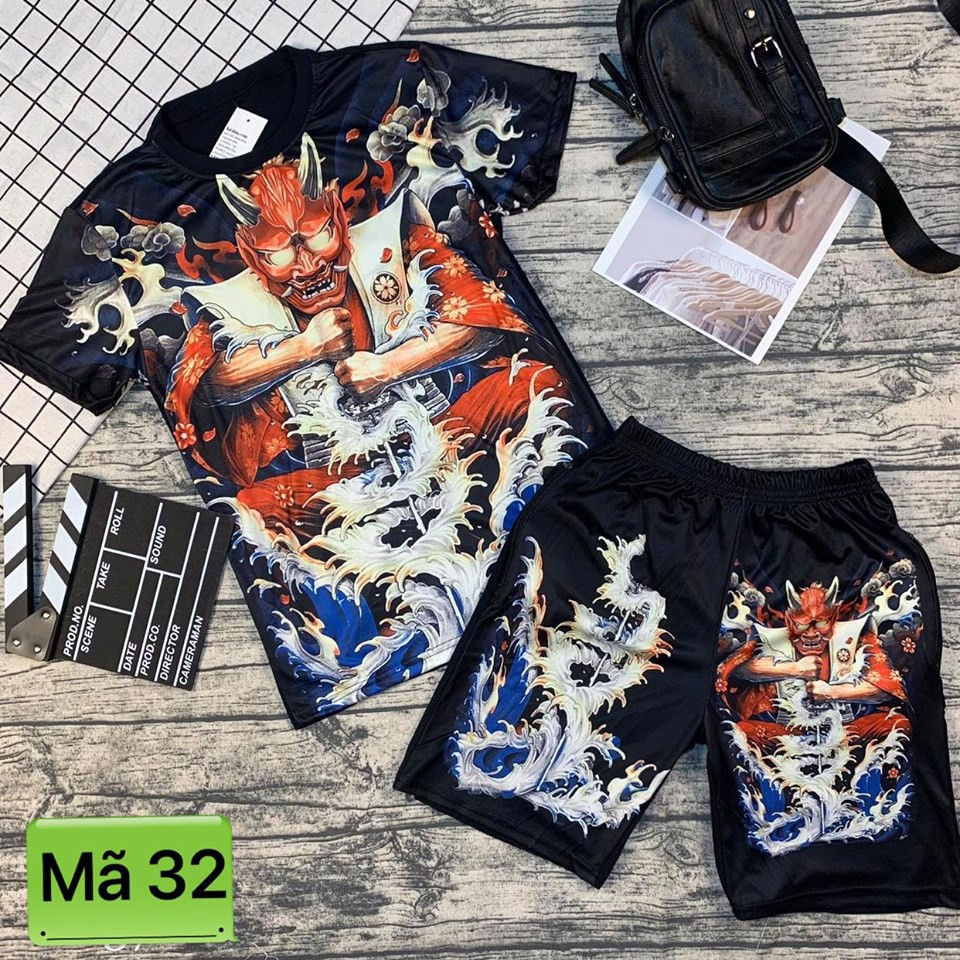 BỘ HÈ NAM 3D CAO CẤP ( Người Qủy ) | BigBuy360 - bigbuy360.vn