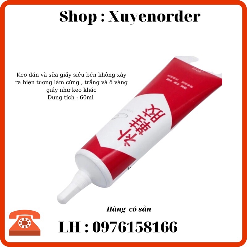 Keo Dán Giầy Siêu Bền Không Làm Trắng Và Ố Vàng Giầy Dung Tích 60 ml