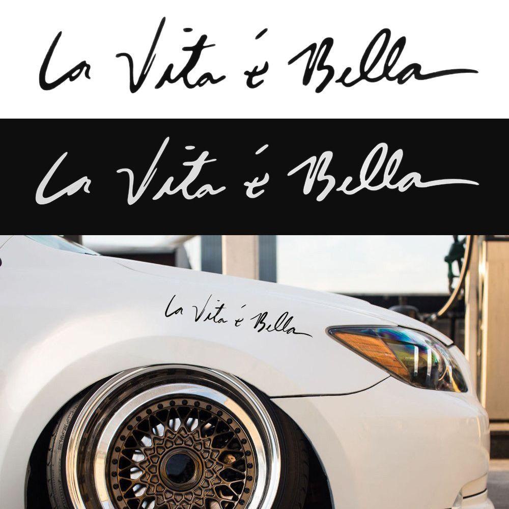 Miếng Dán Trang Trí Xe Hơi La Vita E Bella Vui Nhộn
