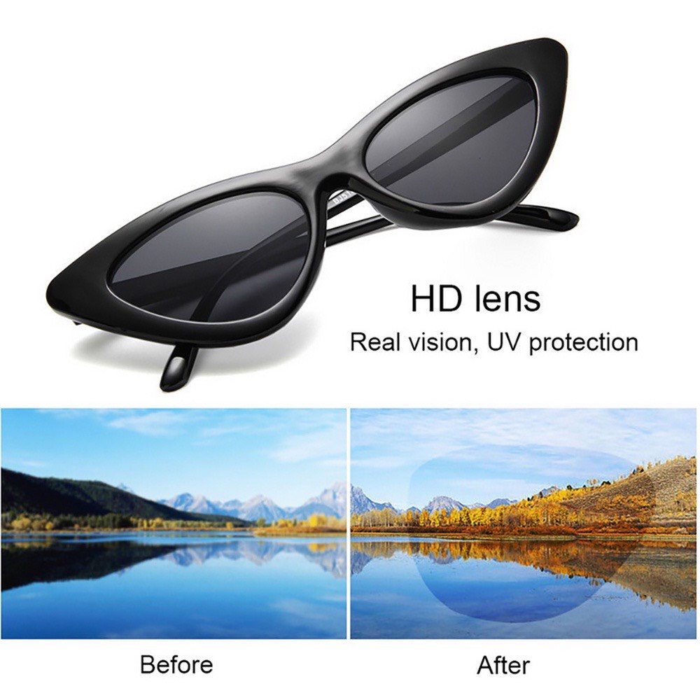 Kính mát mắt mèo nữ chống tia uv400 thời trang phong cách Châu Âu