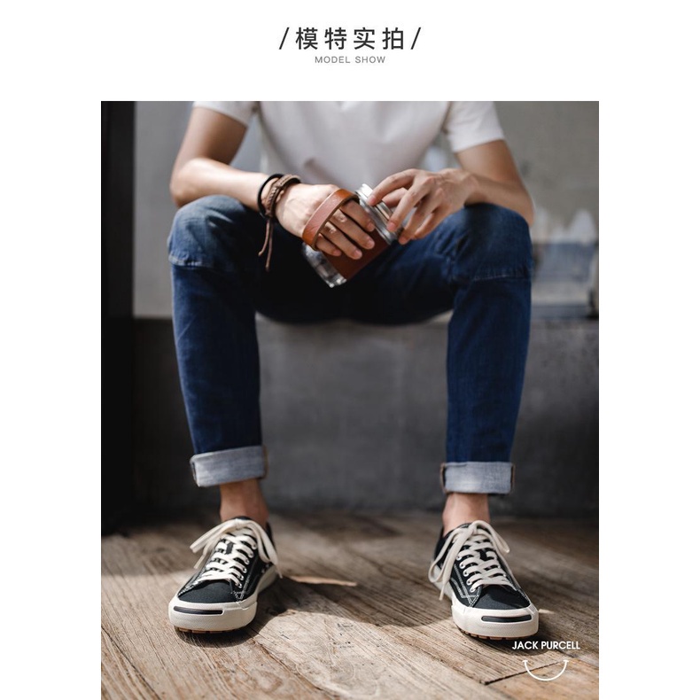 Maden Đôi Giày  Bằng Vải Bố Thời Trang Hàn Quốc Độc Đáo Dành Cho Nam 2021
