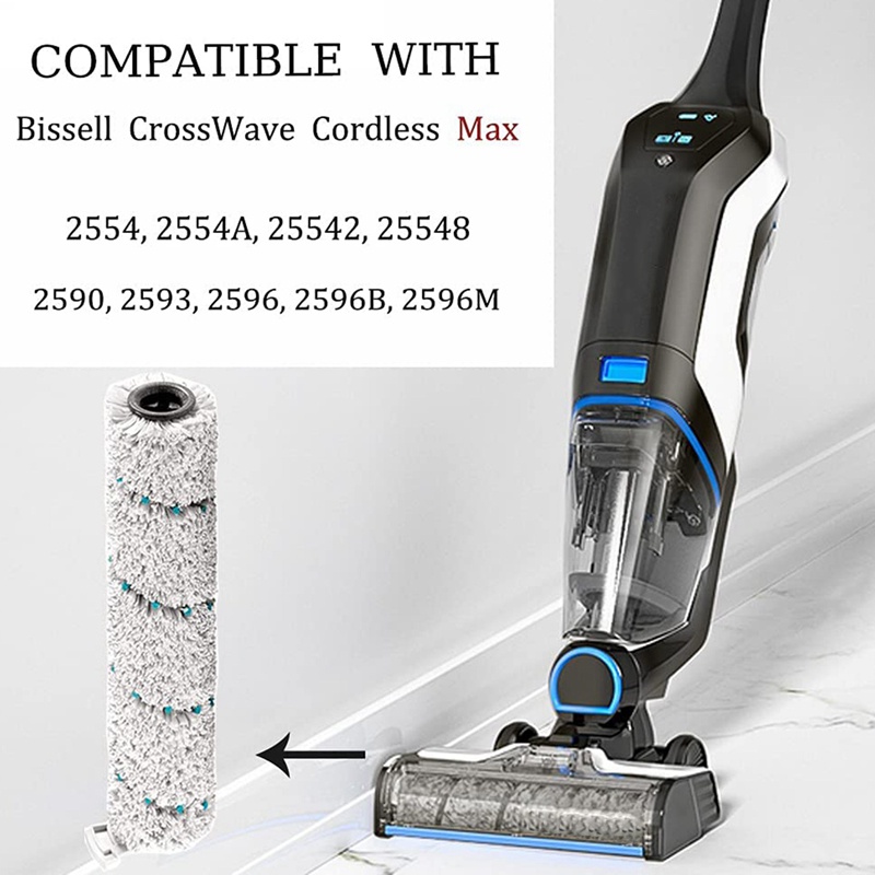 Set 2787 Chổi Cuộn Thay Thế Cho Máy Hút Bụi Bissell CrossWave Max 2554 2590 2593 2596 Series