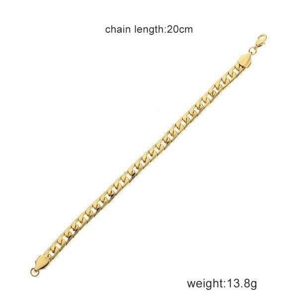 Vòng tay bằng vàng 24K thời trang đơn giản dành cho nam