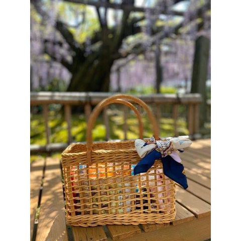 Túi mây vintage đi biển Hội An size L - Hình chữ nhật ,có ảnh thật