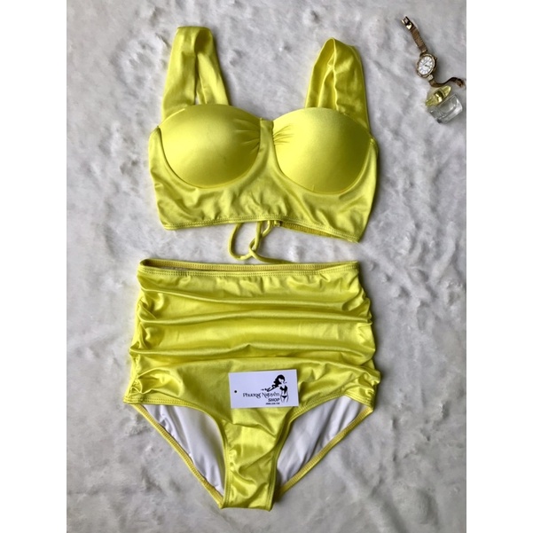 đồ bơi nữ bikini 2 mảnh áo có mút gọng độn nâng ngực giúp tôn vòng 1 đẹp cực xinh quần cạp cao tôn dáng HÌNH CHỤP THẬT | BigBuy360 - bigbuy360.vn