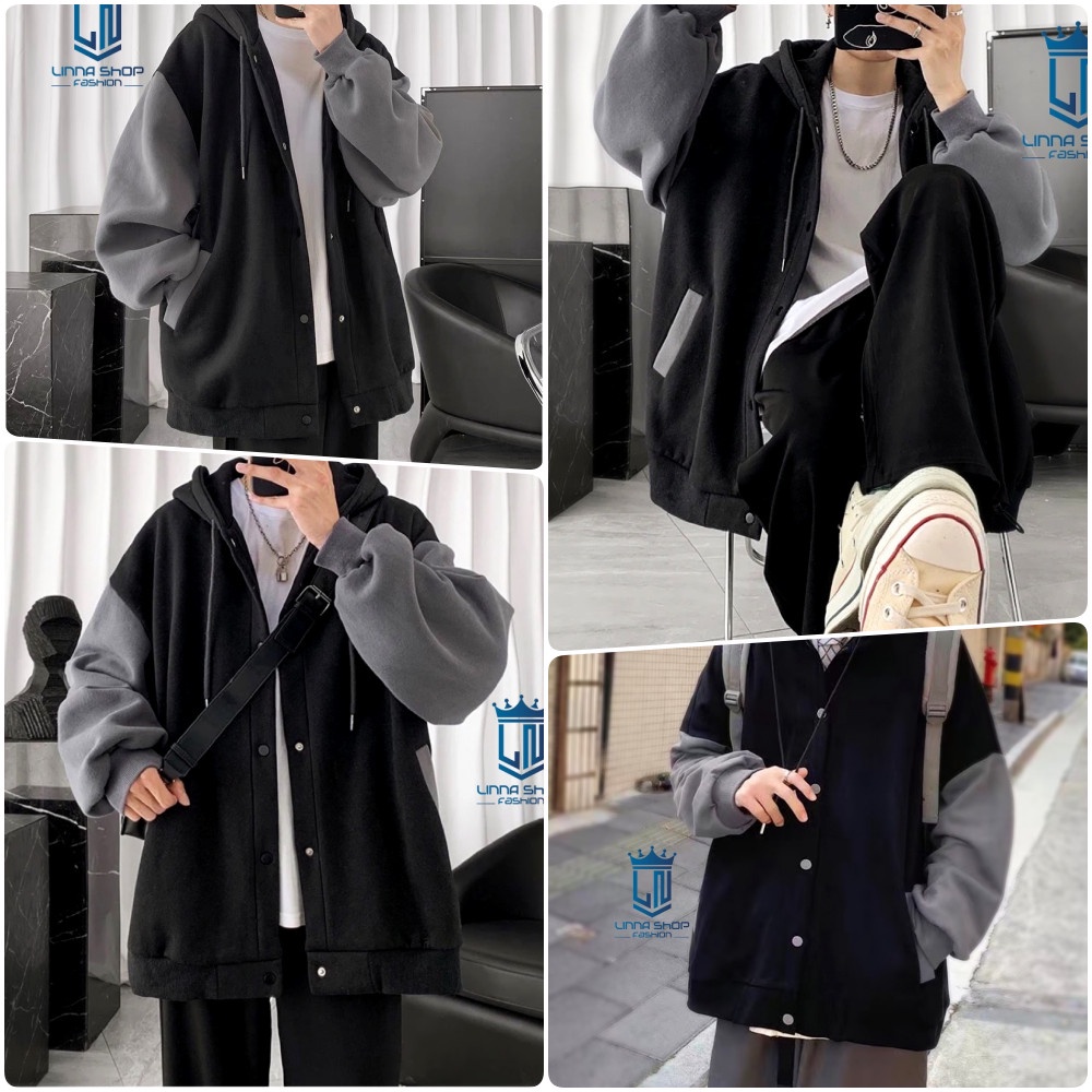 Áo Khoác Nam,Áo Khoác  Nỉ Có Mũ Hoodie Phong Cách Thời Trang Hàn Quốc ,Chất Nỉ Loại 1 ,Dày Dặn ,Nam Nữ Mặc Được.