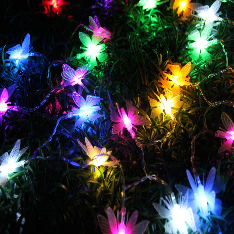 Dây Đèn Led Bươm Bướm Trang Trí 3m Siêu Lung Linh (Dùng Pin)