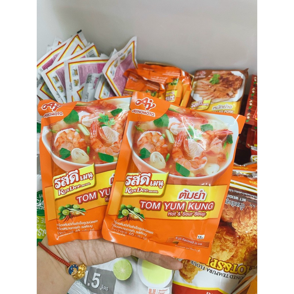 Gia Vị Nấu Lẩu Thái Tom Yum Kung Thái Lan Chính Hiệu 60g