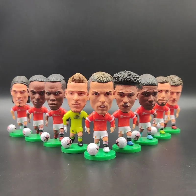 Các mẫu nhân vật cao cấp Cristiano Ronaldo, De Gea, Maguire, Pogba hiệu ứng đặc biệt Đế cao 6,5cm