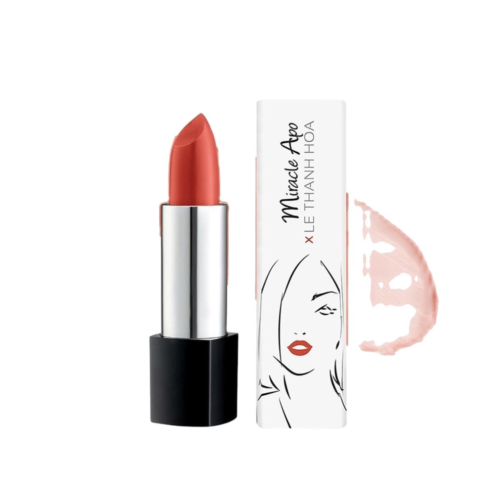 Son lì Miracle Apo Lipstick Matte x Lê Thanh Hòa Festive - Cam cháy 4g