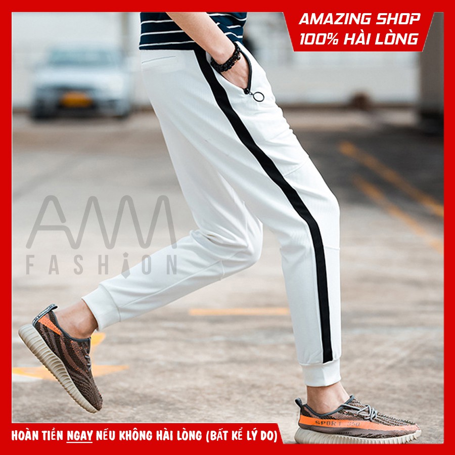 [CHUYÊN SỈ GIÁ SỐC]  Siêu Cấp - Quần Jogger Thun Umi Trắng - Đen (ảnh thật)
