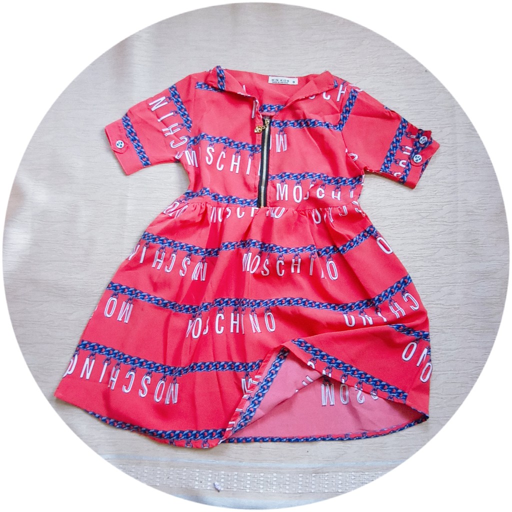 ĐẦM THIẾT KẾ MÀU CAM CHO BÉ 23-35KG