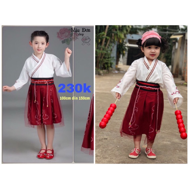 Hán phục cách tân cho bé. ( hàng ord)
