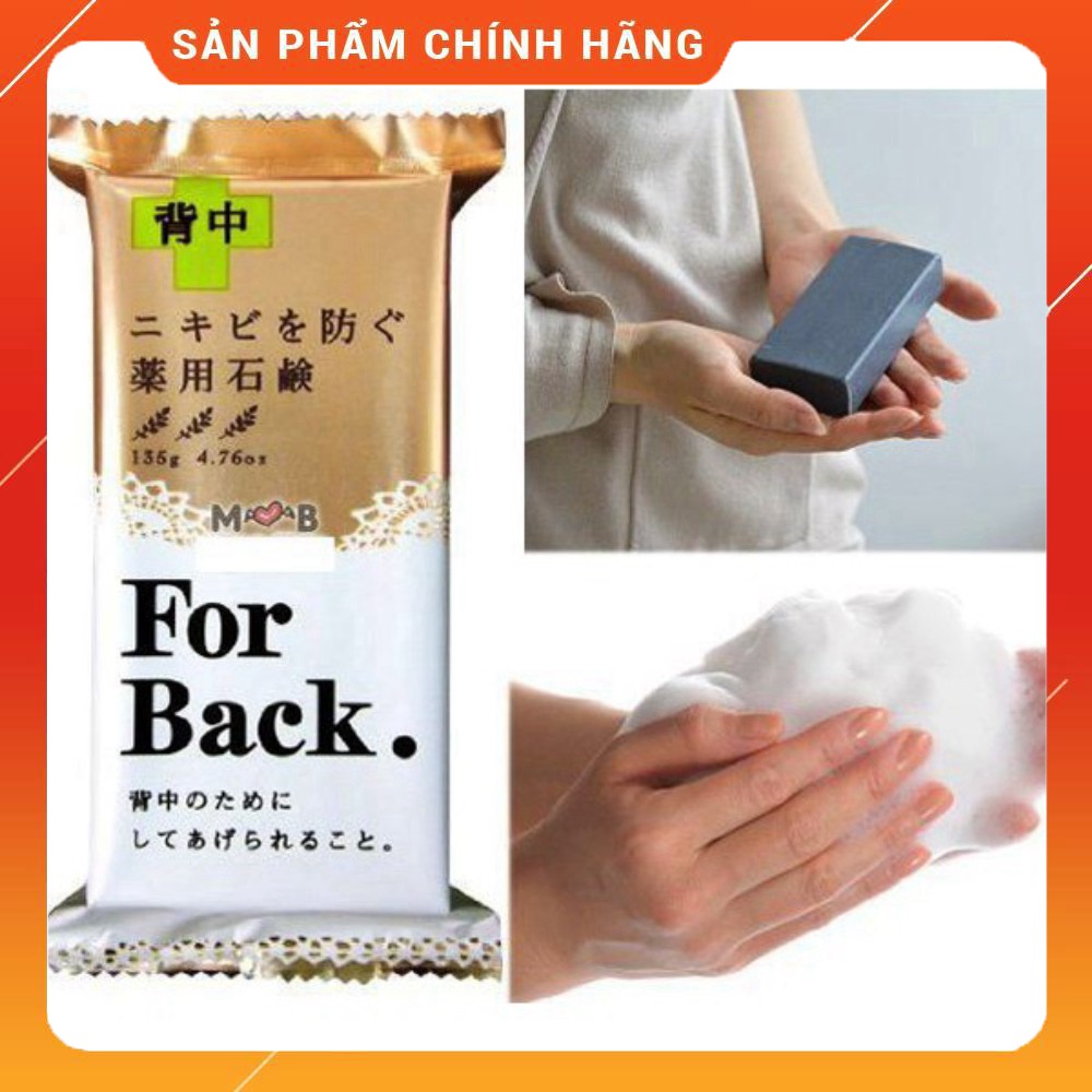 Xà phòng chữa mụn lưng For Back Medicated Soap Pelican của Nhật 135gr