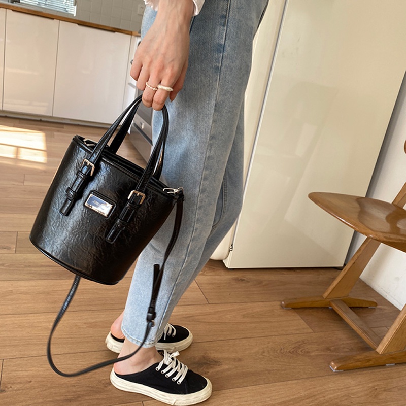 Túi xách tay IELGY phong cách retro Hàn Quốc thiết kế thời trang cao cấp cho nữ