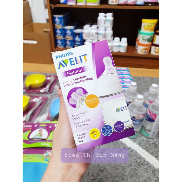 Bình sữa Avent Úc 125ml _ Philips Avent Natural