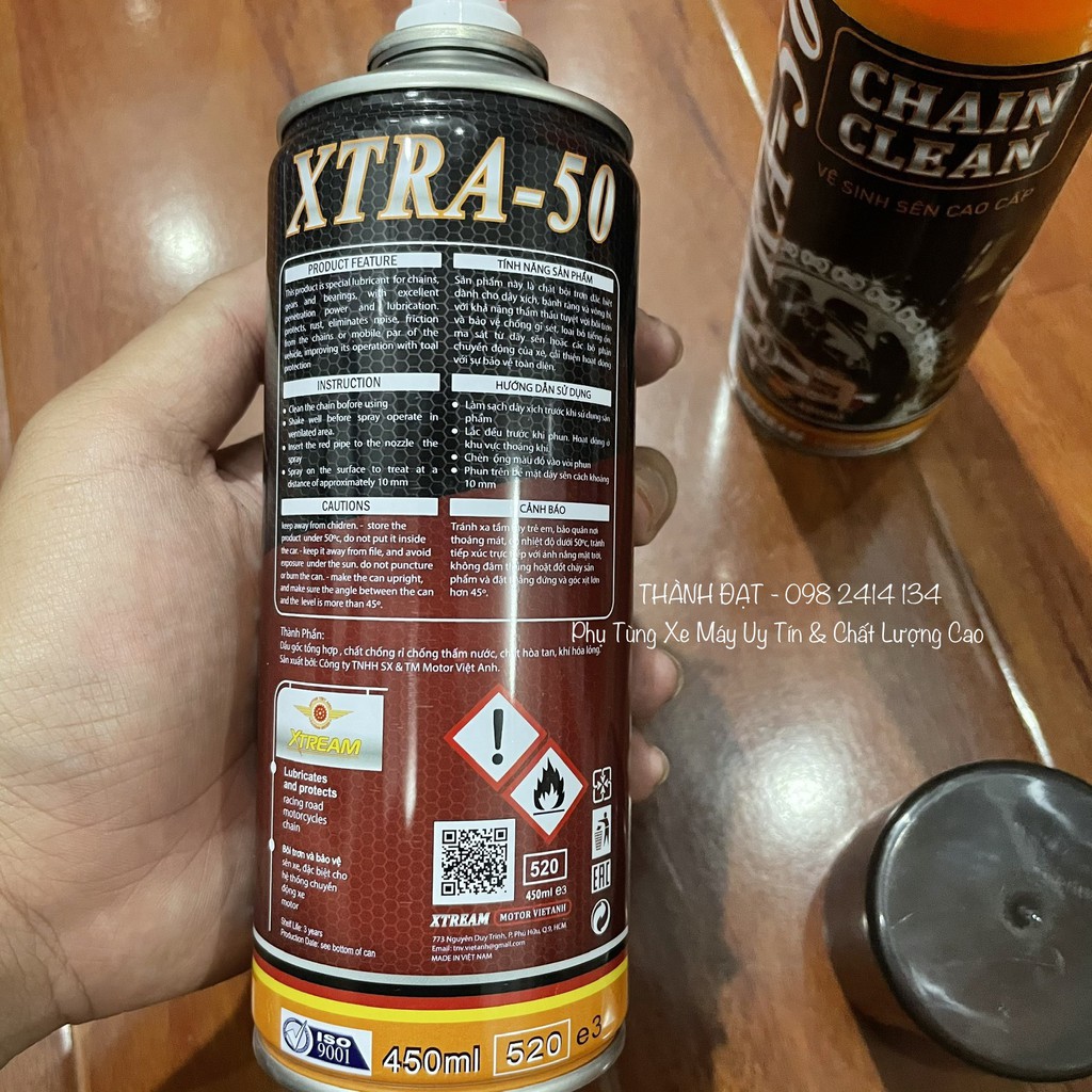 COMBO vệ sinh, rửa + xịt dưỡng sên siêu tiết kiệm XTREAM Xtra-50