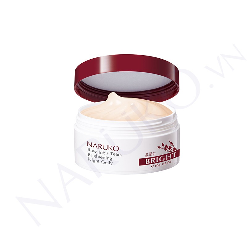 Mặt Nạ Ngủ Naruko Ý Dĩ Nhân Đỏ Làm Sáng Mịn Da Mới 80g RJT Brightening Night Gelly