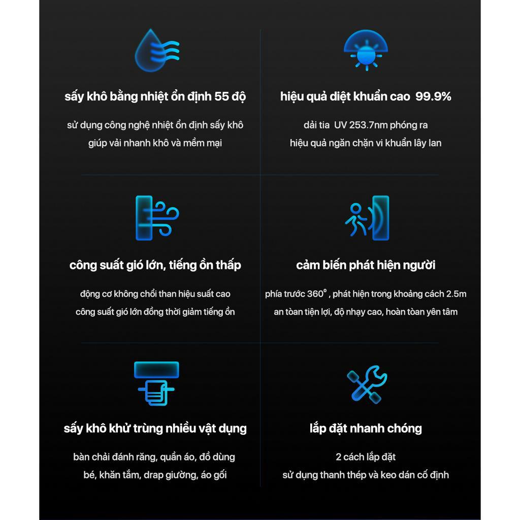 Máy tiệt trùng đa chức năng Lydsto HD-CJHGJ02 Hộp Treo Bàn Chải