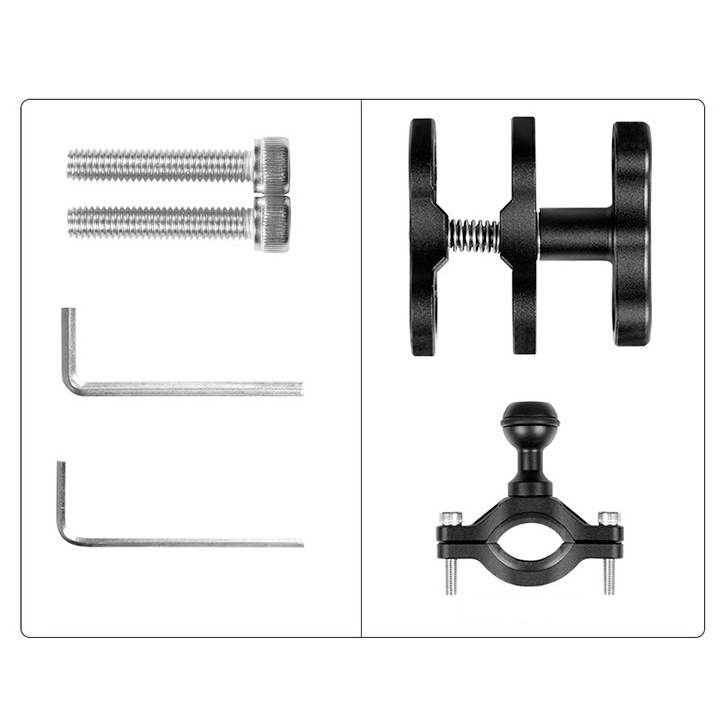 GIÁ ĐỠ ĐIỆN THOẠI GẮN GHI ĐÔNG NHÔM CNC MOTOWOLF