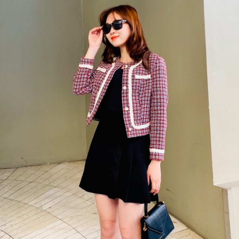 Áo Dạ, Áo Khoác Blazer Lửng Nữ Thời Trang, Hàng Cao Cấp Hachidesigns | BigBuy360 - bigbuy360.vn