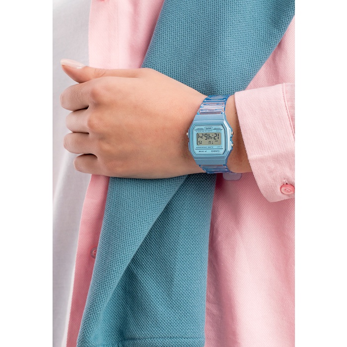 Đồng hồ unisex dây nhựa Casio Anh Khuê F-91 F-91WS-2DF