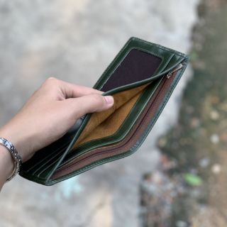 Ví nam da pullup nối cao cấp (da thật 100%)