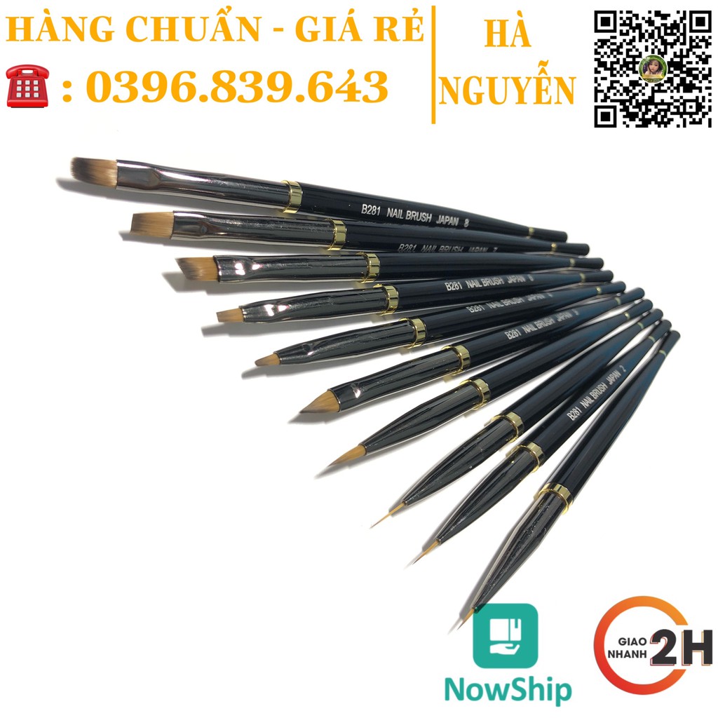 BỘ CỌ 10 CÂY CAO CẤP B281 - ĐẦY ĐỦ CỌ CƠ BẢN CHO NGÀNH NAIL