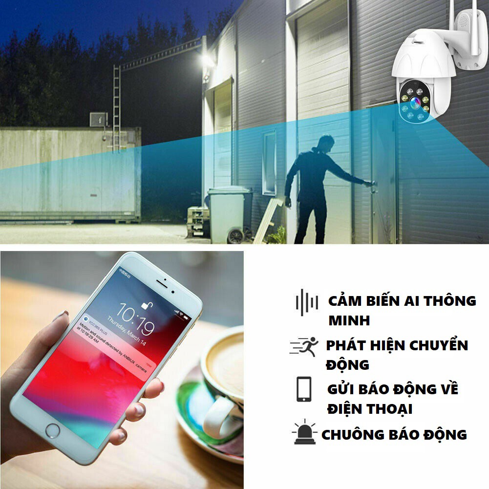 Camera Yoosee Ngoài Trời Xoay 360° 2.0 Mpx 1080 Pixel Chính Hãng - Thẻ Yoosee Chính Hãng | BigBuy360 - bigbuy360.vn