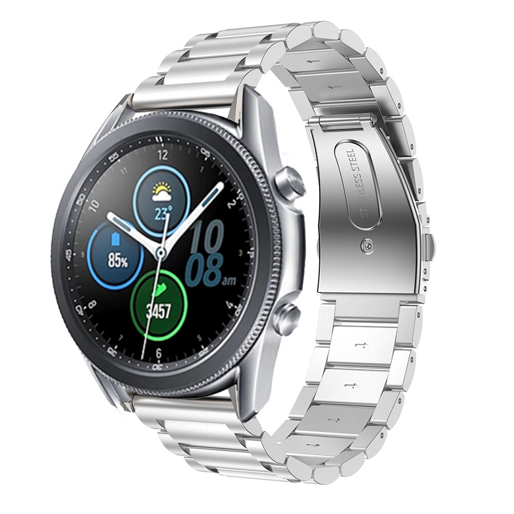 Dây đeo đồng hồ thay thế bằng kim loại không gỉ cho Samsung Galaxy watch 3 45mm 41mm active 2
