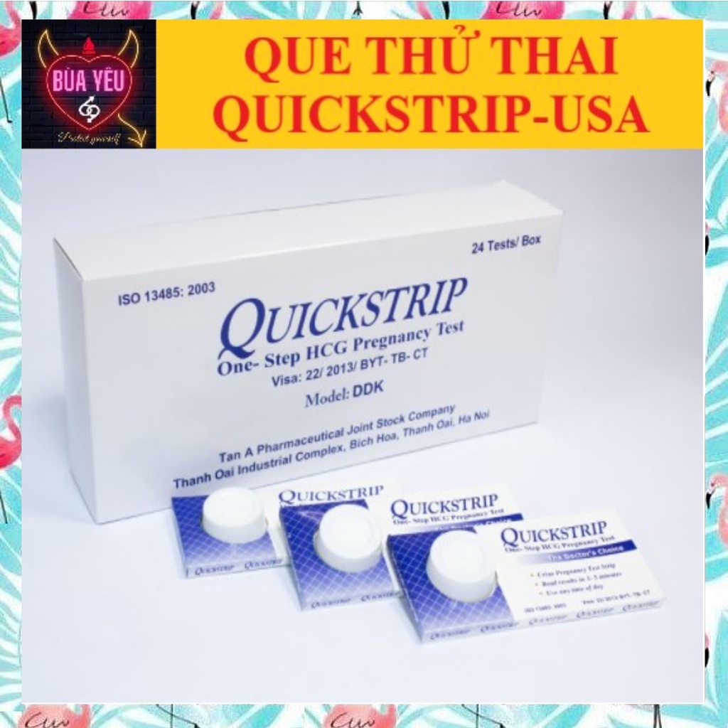 Que Thử Thai Quickstrip Phát Hiện Thai Sớm (lẻ)- [CHE TÊN SẢN PHẨM]