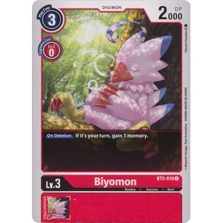 Thẻ bài Digimon - TCG - Biyomon / BT2-010'