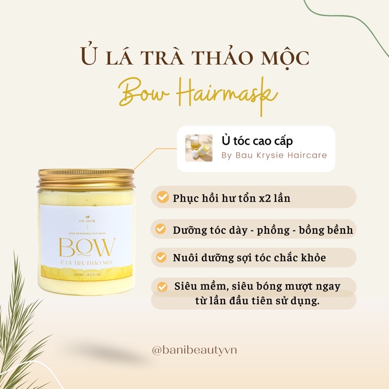 BOW Deep Repairing Hair Mask - Ủ Tóc Thảo Mộc