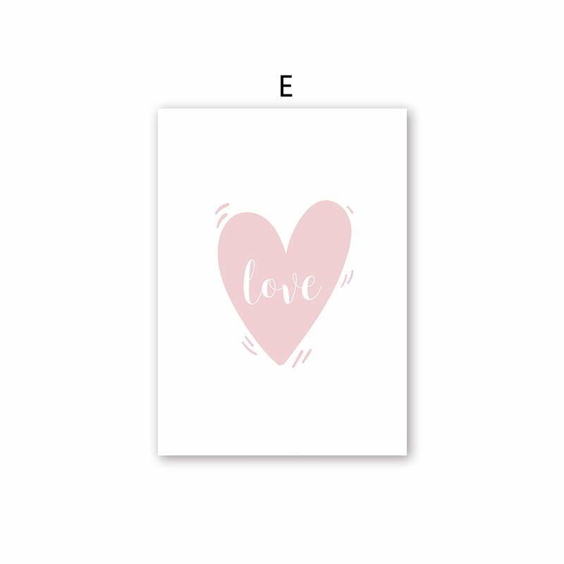 Tranh vải bạt treo tường in hình thỏ và ngôi sao hoạt hình dễ thương trang trí phòng cho bé