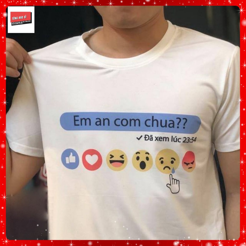 💥 Tổng Kho Sỉ Áo Thun 💥 Free Ship Áo Thun Ngắn Tay UNISEX Em Ăn Cơm Chưa