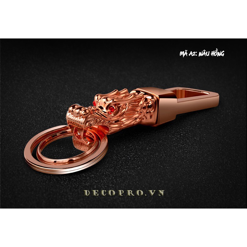 MÓC KHÓA ĐẦU RỒNG JOBON FULLBOX Mắt Đỏ