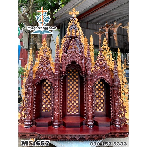 Top Những Mẫu Tòa Gỗ Công Giáo | Bàn Thờ Chúa Treo Tường Bằng Gỗ | Bàn Thờ Công Giáo Cao Cấp | myngheconggiao.vn