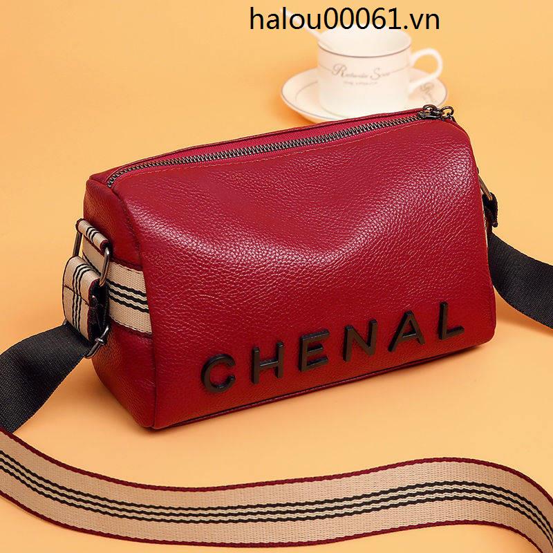 Trong Kho ♖Túi Đeo Vai Bằng Da Hình Vuông Cỡ Lớn Mẫu 2021 Thời Trang Dành Cho Nữ