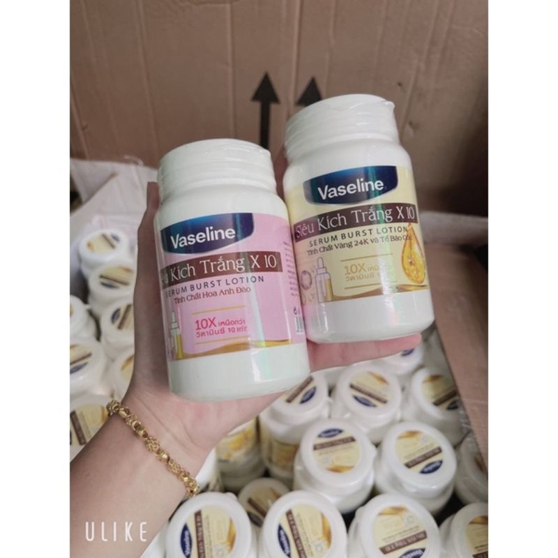 Body Siêu Kích Trắng Vaseline 250g